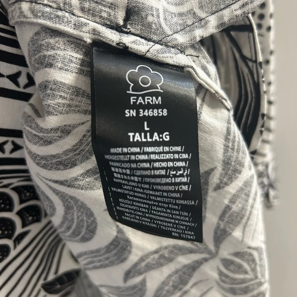 Farm Rio monochrome elegance mini dress - Picture 7 of 12